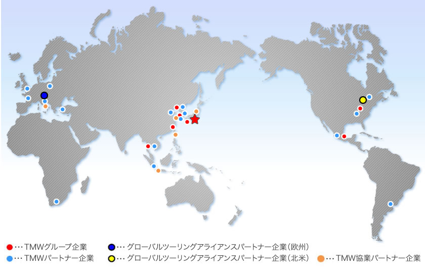 グローバルネットワーク地図